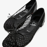 Sweetie Jane black mesh ballerinas