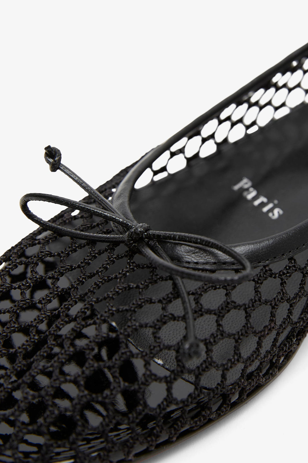 Christian Louboutin | Sweetie Jane black mesh ballerinas