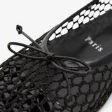 Sweetie Jane black mesh ballerinas