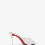 Miss Z 80 white patent mules
