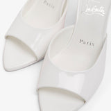 Miss Z 80 white patent mules