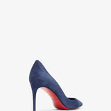Iriza 85 dark blue suede pumps