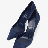 Iriza 85 dark blue suede pumps