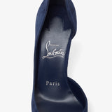 Iriza 85 dark blue suede pumps