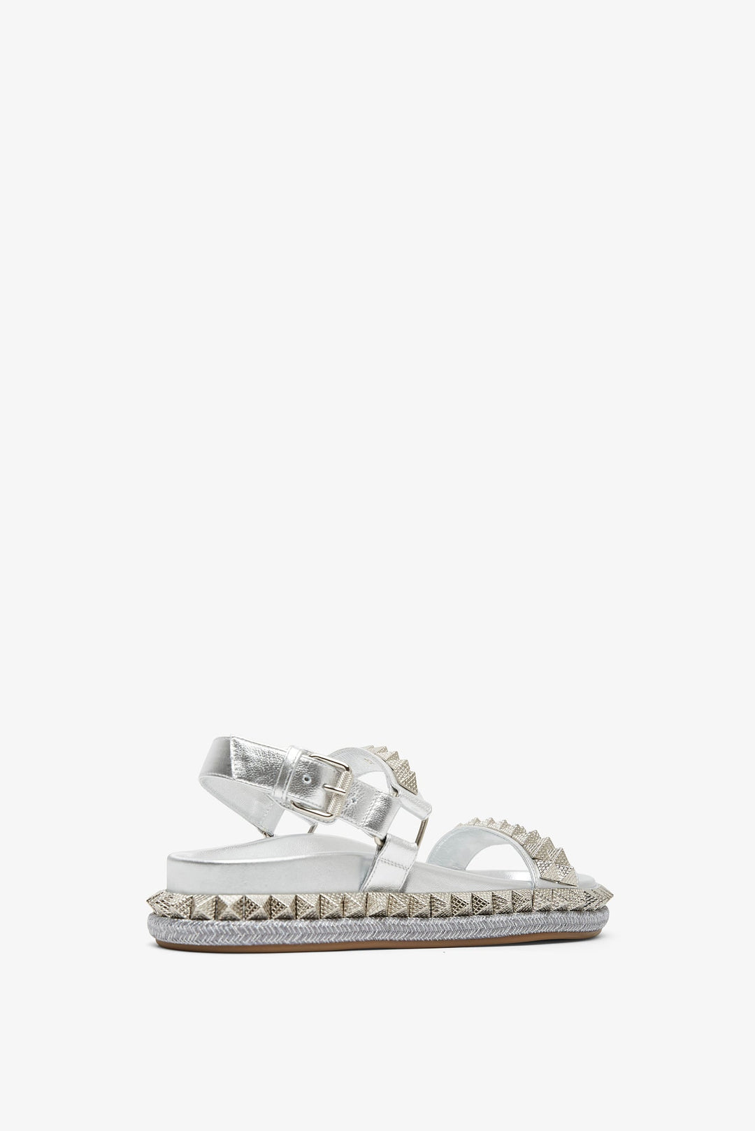 Christian Louboutin | Pyrabizz silver flat sandals | Savannahs