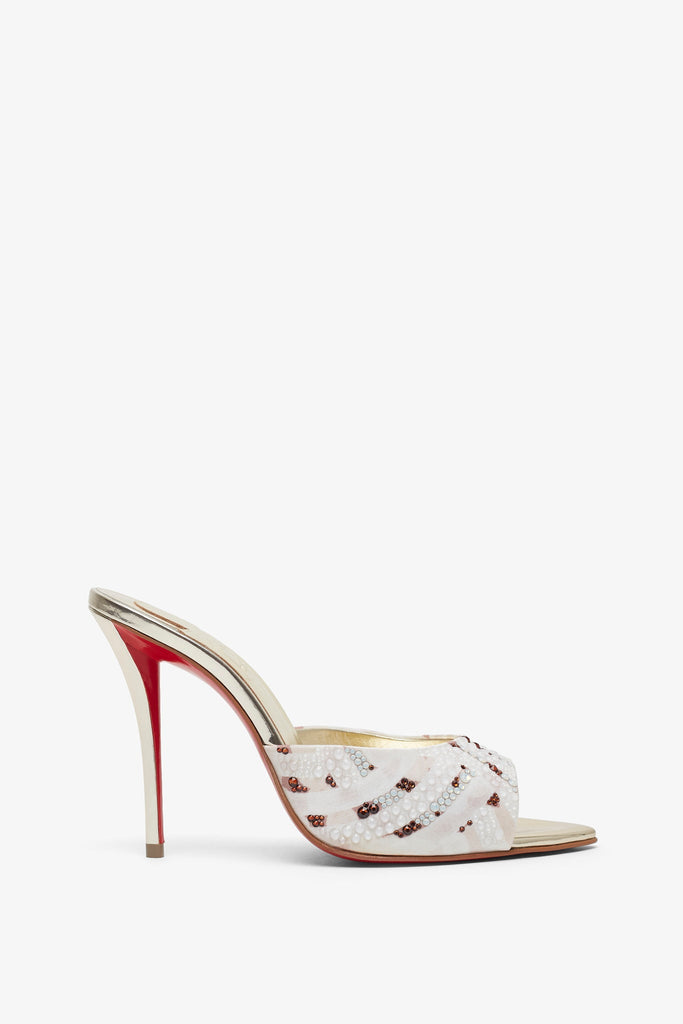 Superaclou leather platform sandals in silver - Christian