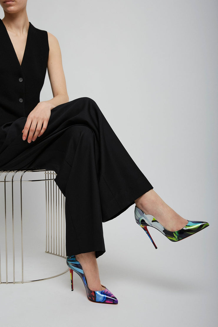 Hot chick 100 patent pumps