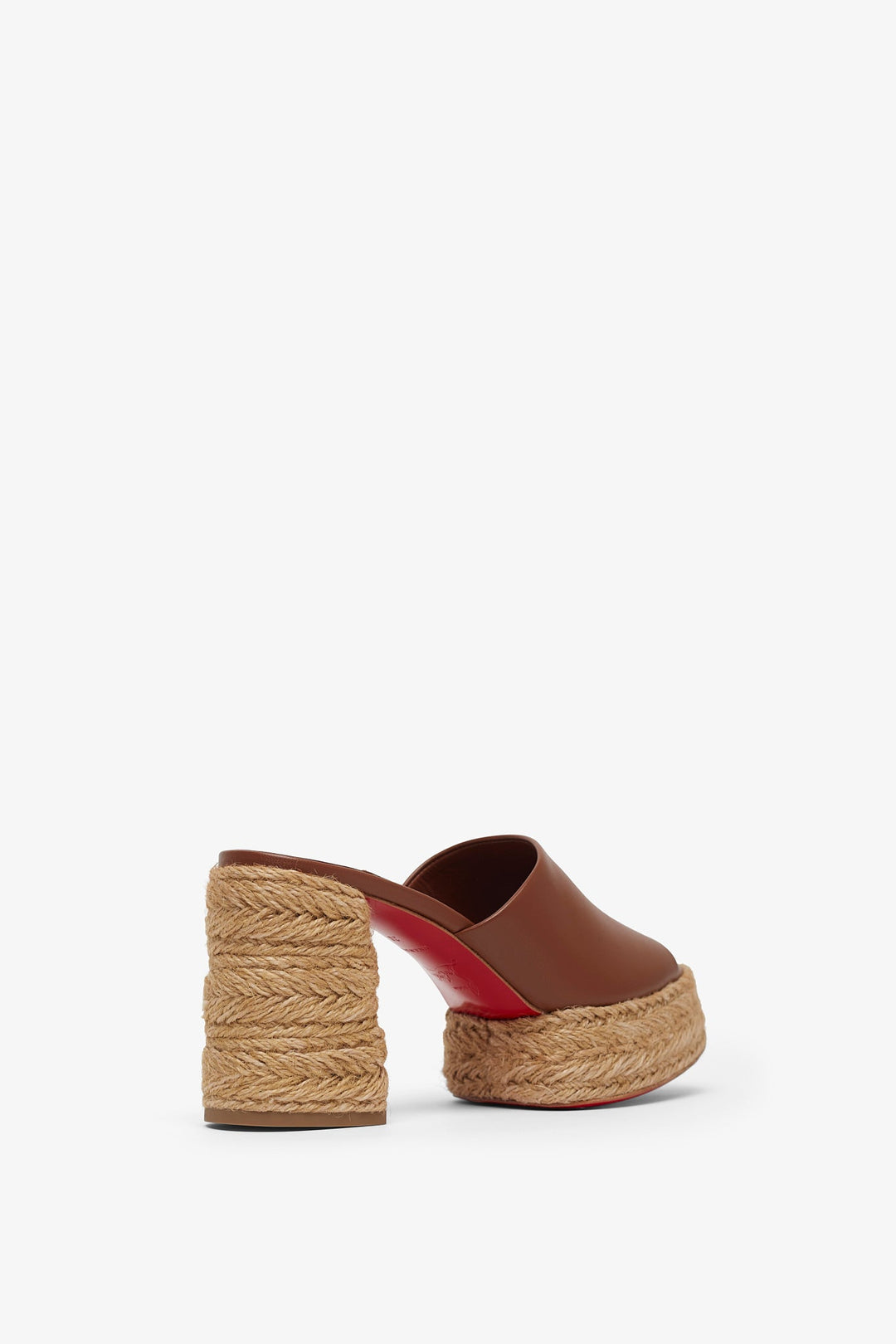 Christian Louboutin | Calakala 85 brown leather espadrilles