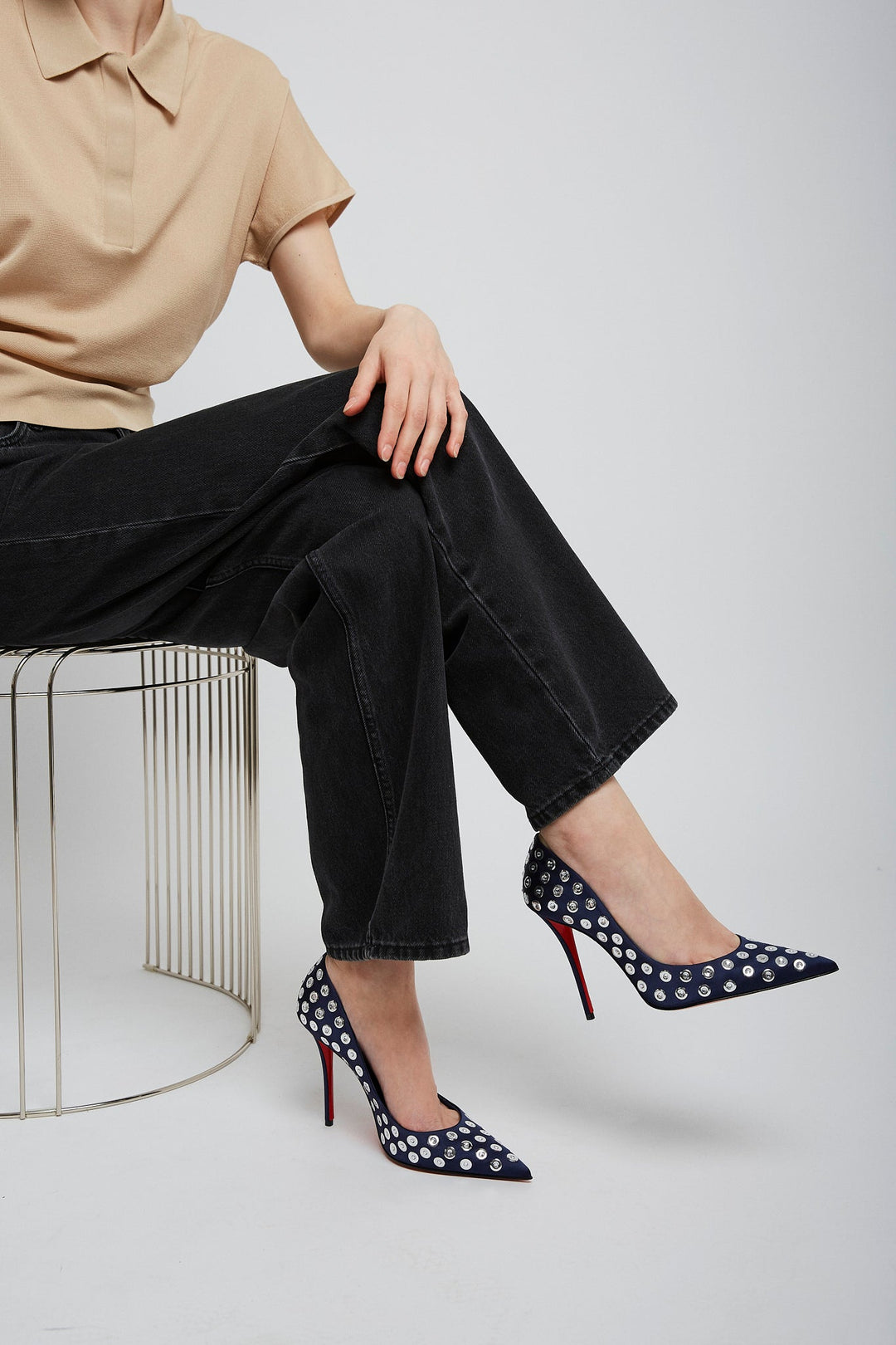 Christian Louboutin | Miss Z 100 crystal pumps | Savannahs