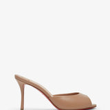 Me Dolly 85 beige leather mules