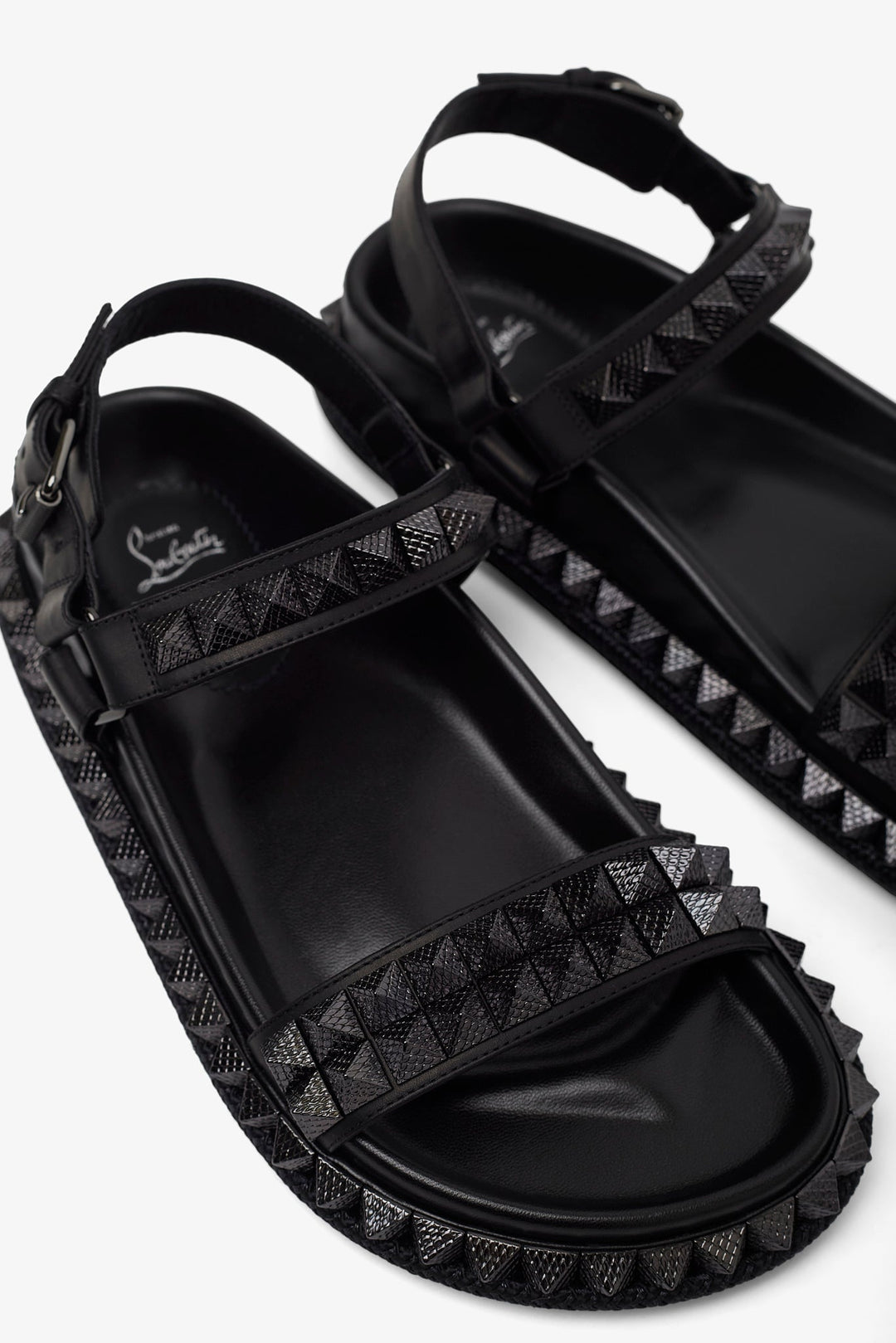 Christian Louboutin | Pyrabizz black platform sandals | Savannahs