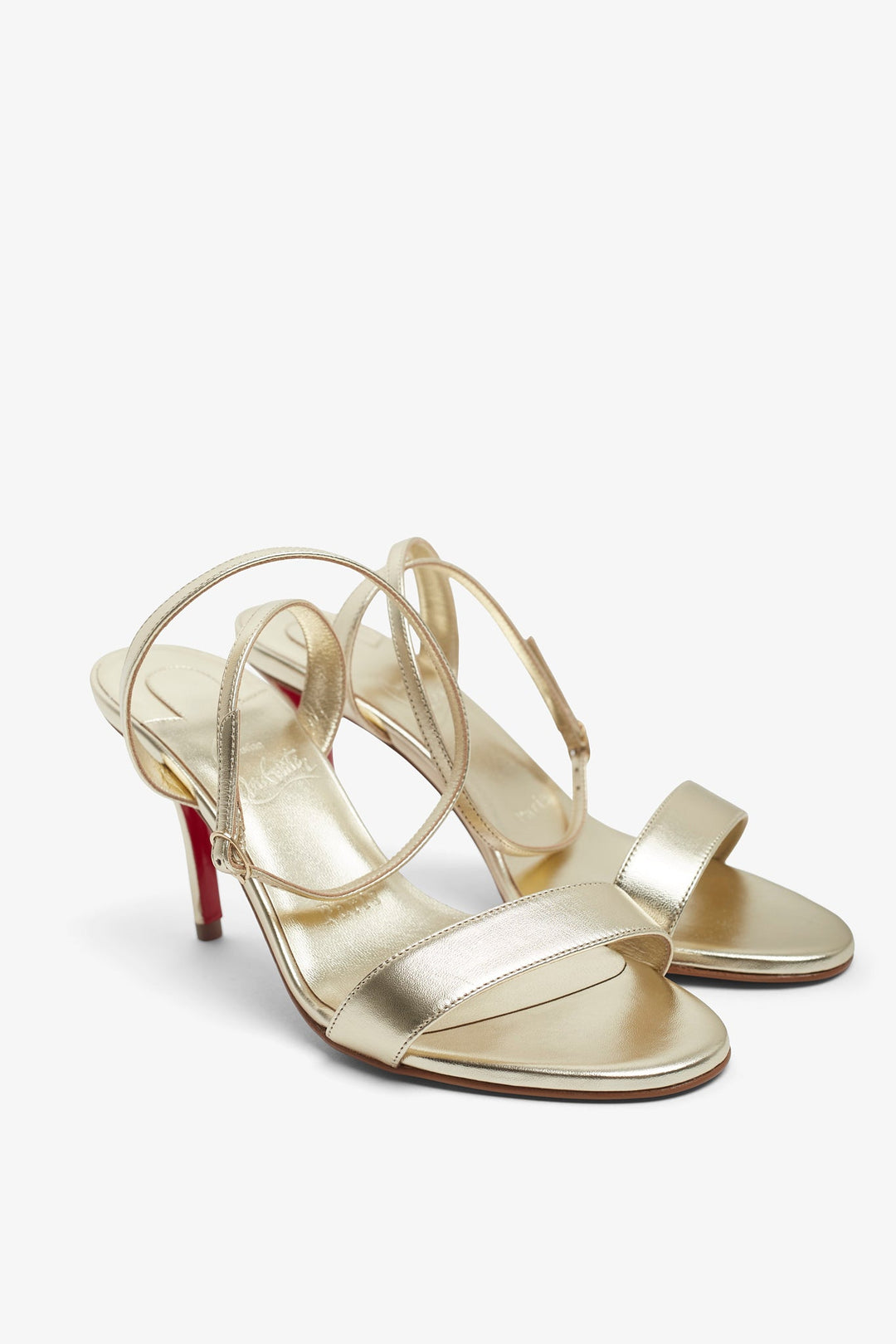 Christian Louboutin｜Miss Z ゴールドレザーサンダル Christian Louboutin | Miss Z 80 gold sandals | Savannahs