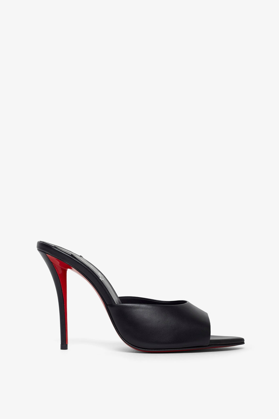 Christian Louboutin ブラック レース ミュール 38 Christian