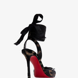 Cassia 100 velvet and lamé pumps