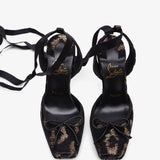 Cassia 100 velvet and lamé pumps