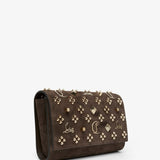Paloma brown clutch