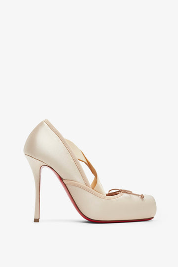 Cassiastic 100 blush satin pumps