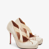 Cassiastic 100 blush satin pumps