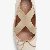 Cassiastic 100 blush satin pumps