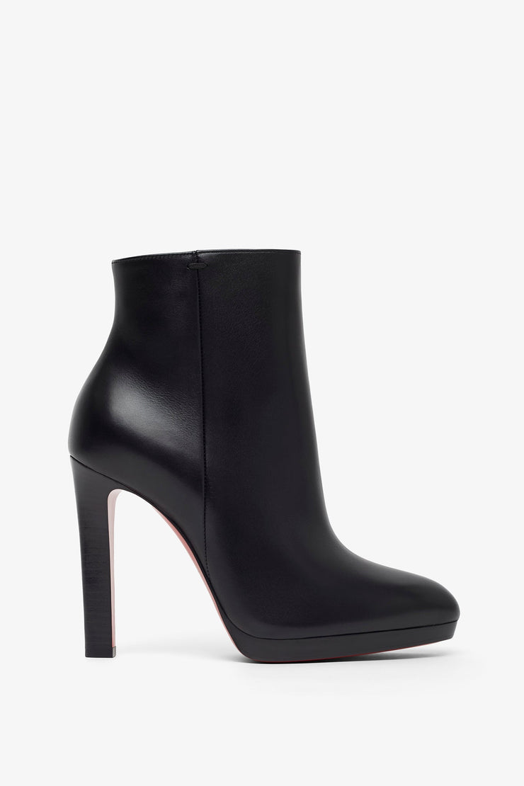 Fannylove 120 black leather ankle boots