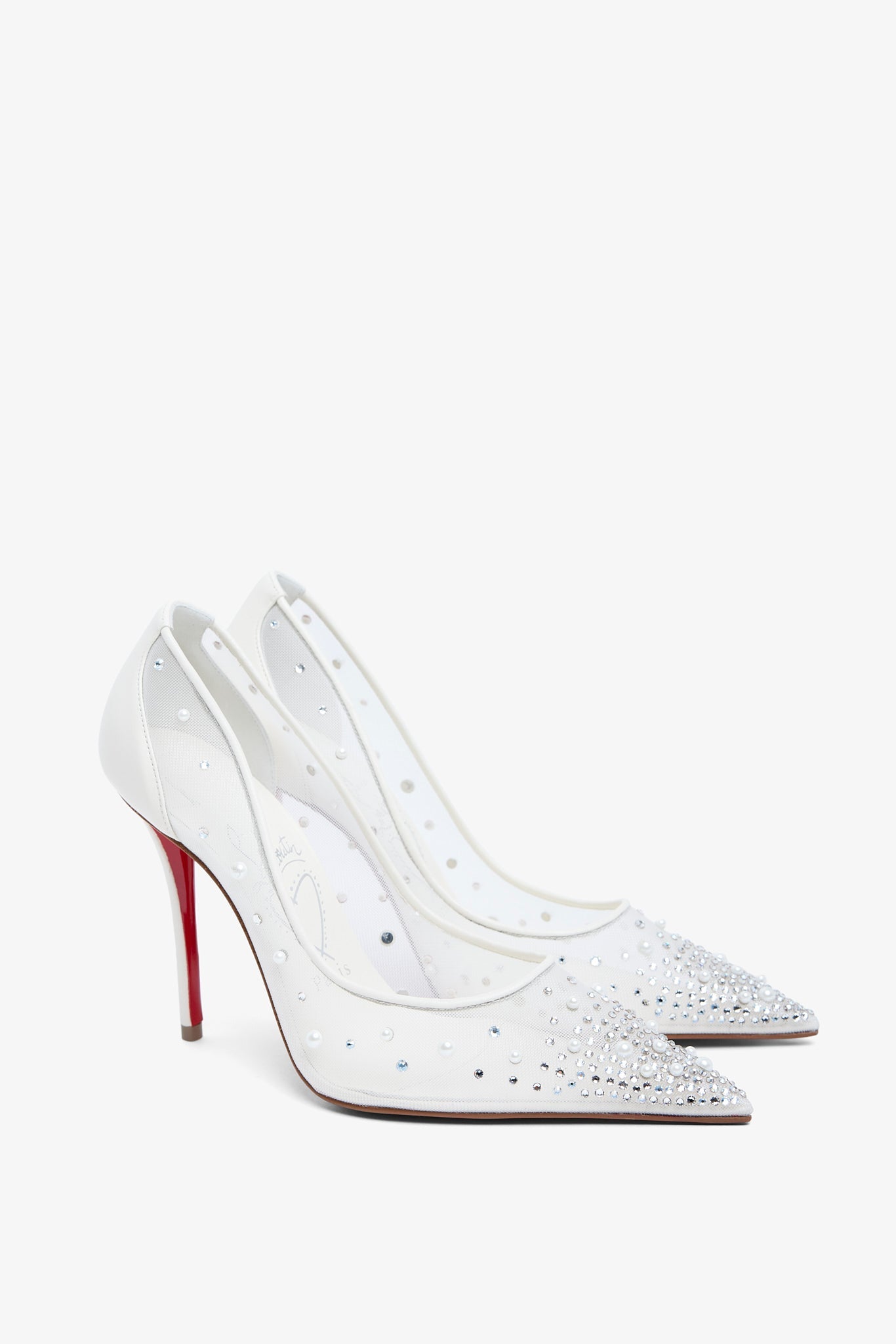 Miss Z 100 white degrastrass pumps