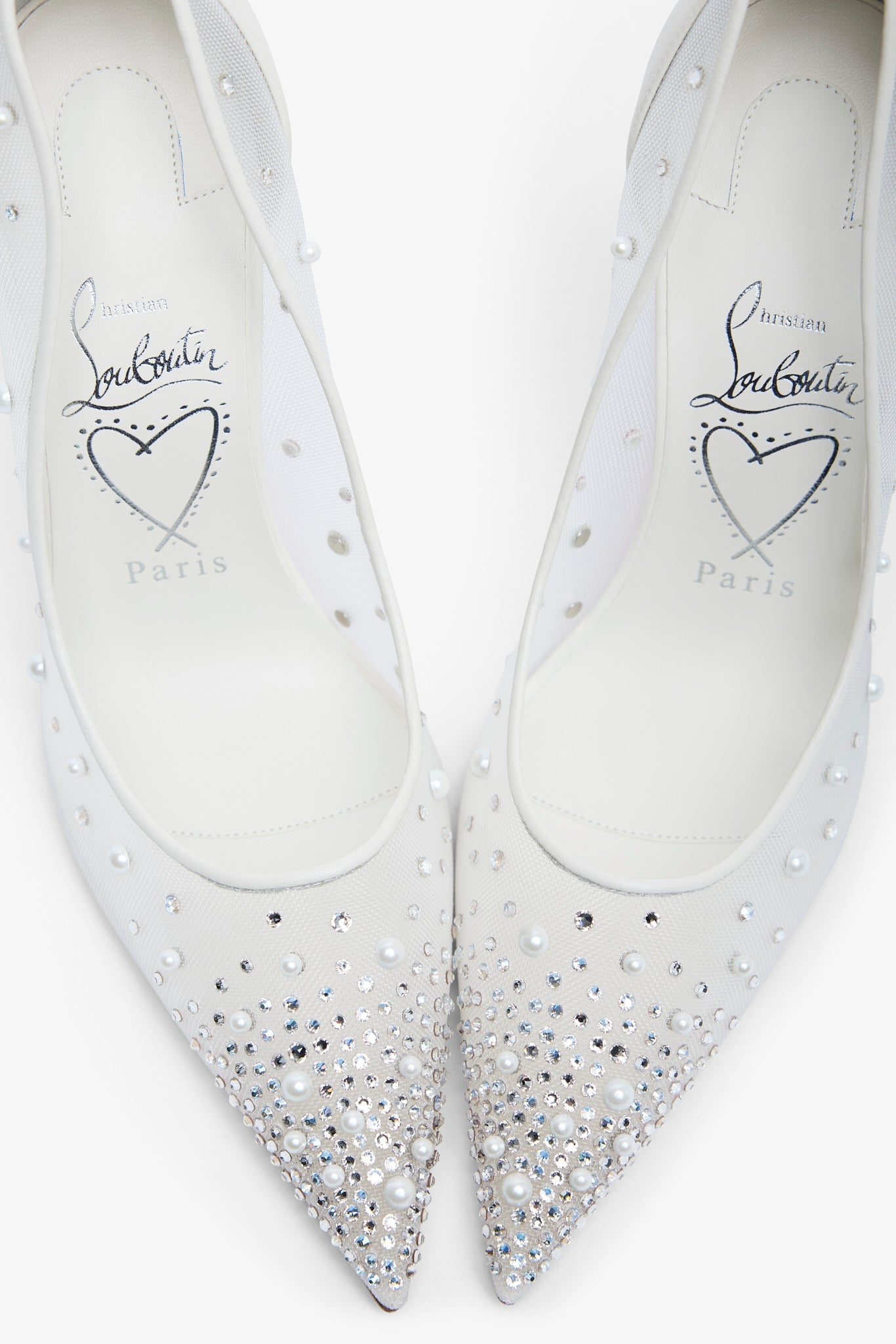 Miss Z 100 white degrastrass pumps