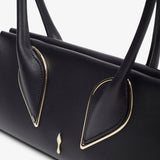 Venus black baguette shoulder bag