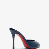 Me Dolly 100 Blue Patent Mules