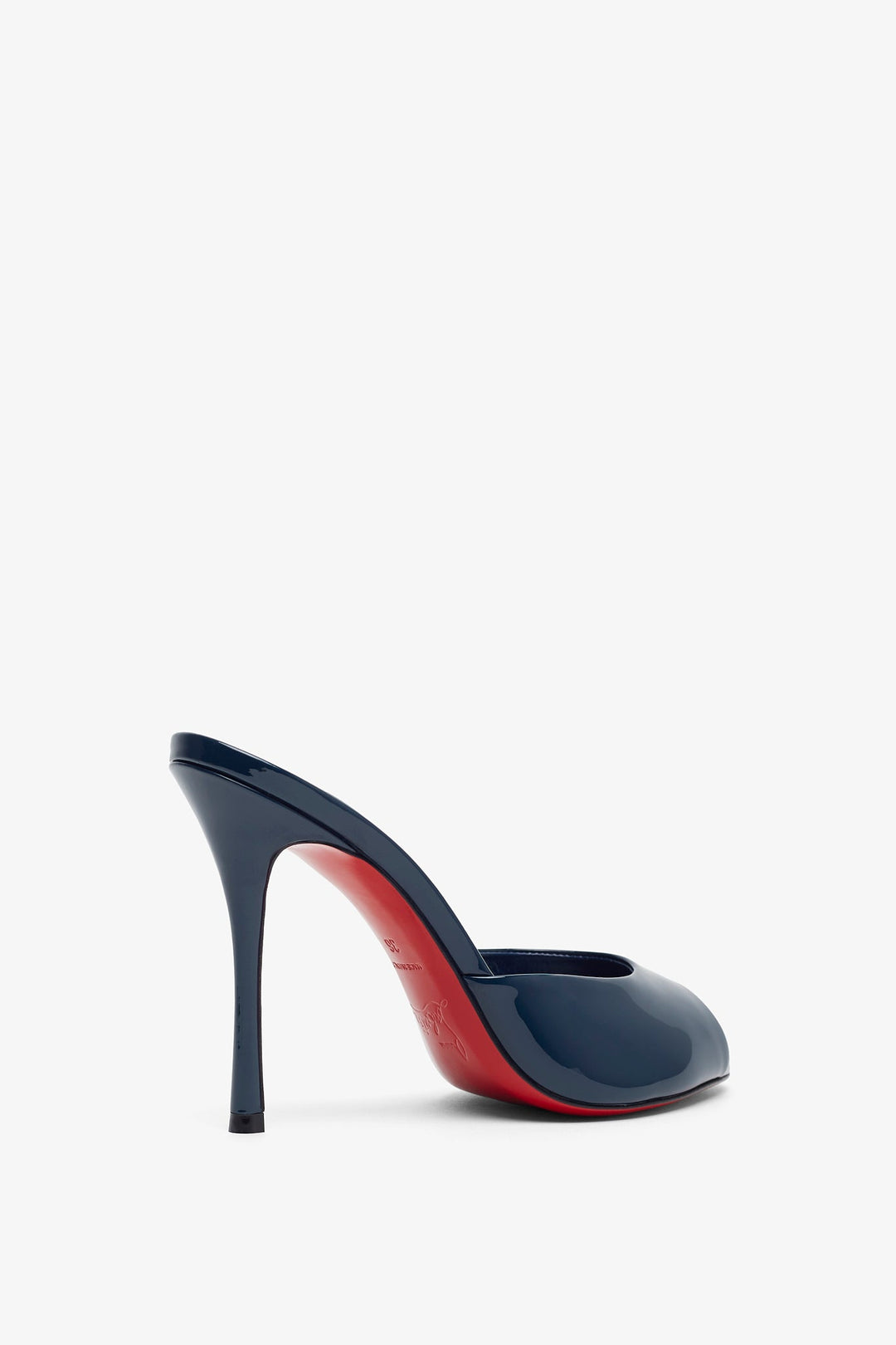 Christian Louboutin | Me Dolly 100 Blue Patent Mules | Savannahs