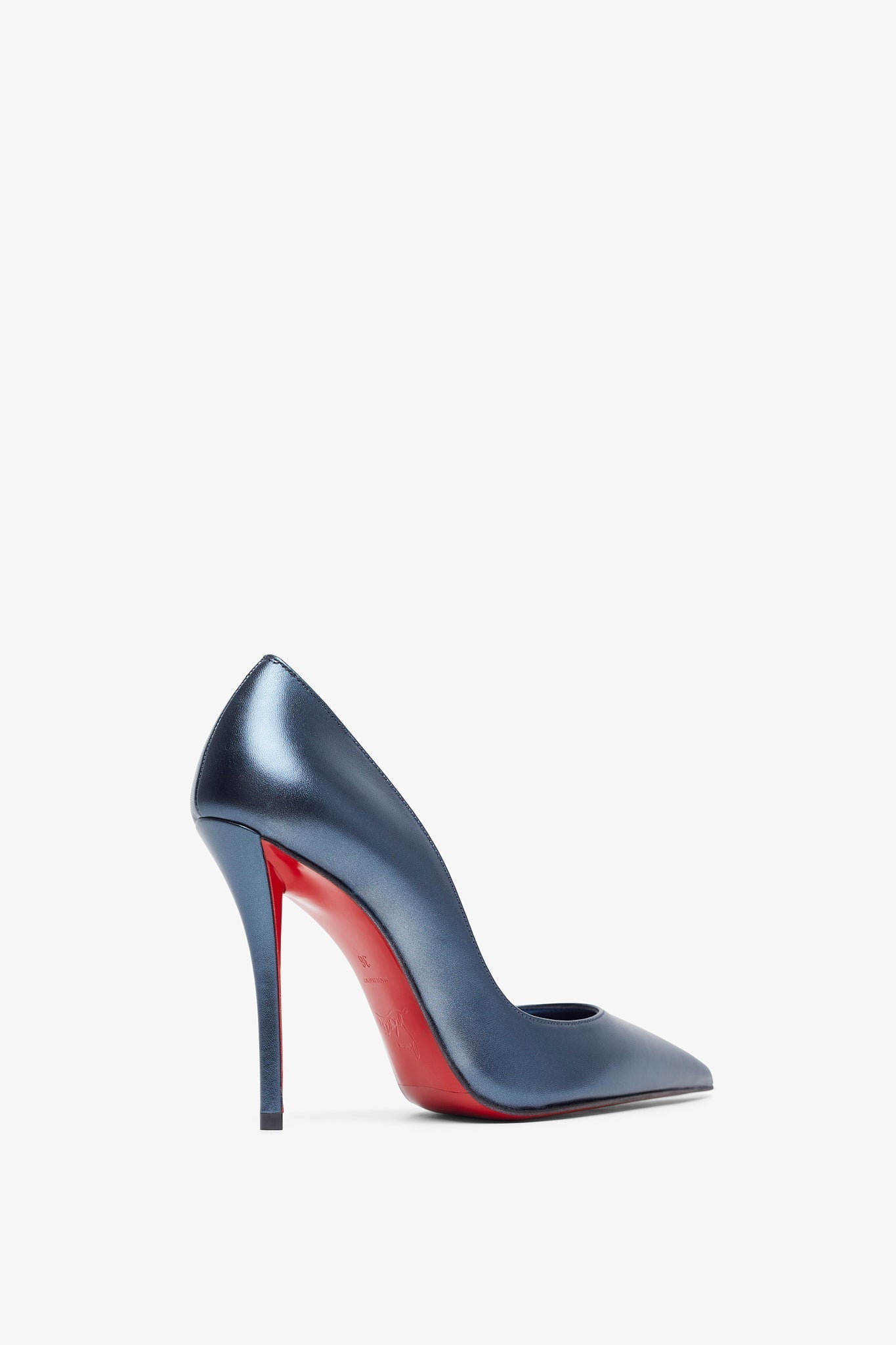 Christian Louboutin ネイビー ウェッジヒールパンプス Christian Louboutin | Miss Z 100 Blue Nappa Pumps | Savannahs