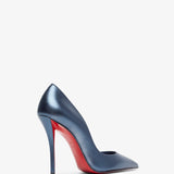 Miss Z 100 Blue Laminated Nappa Pumps