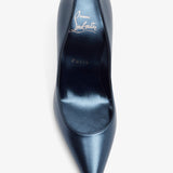 Miss Z 100 Blue Laminated Nappa Pumps