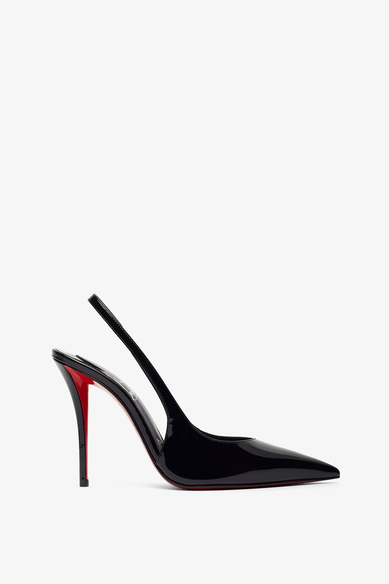 Miss Z 100 Black Patent Slingback Pumps