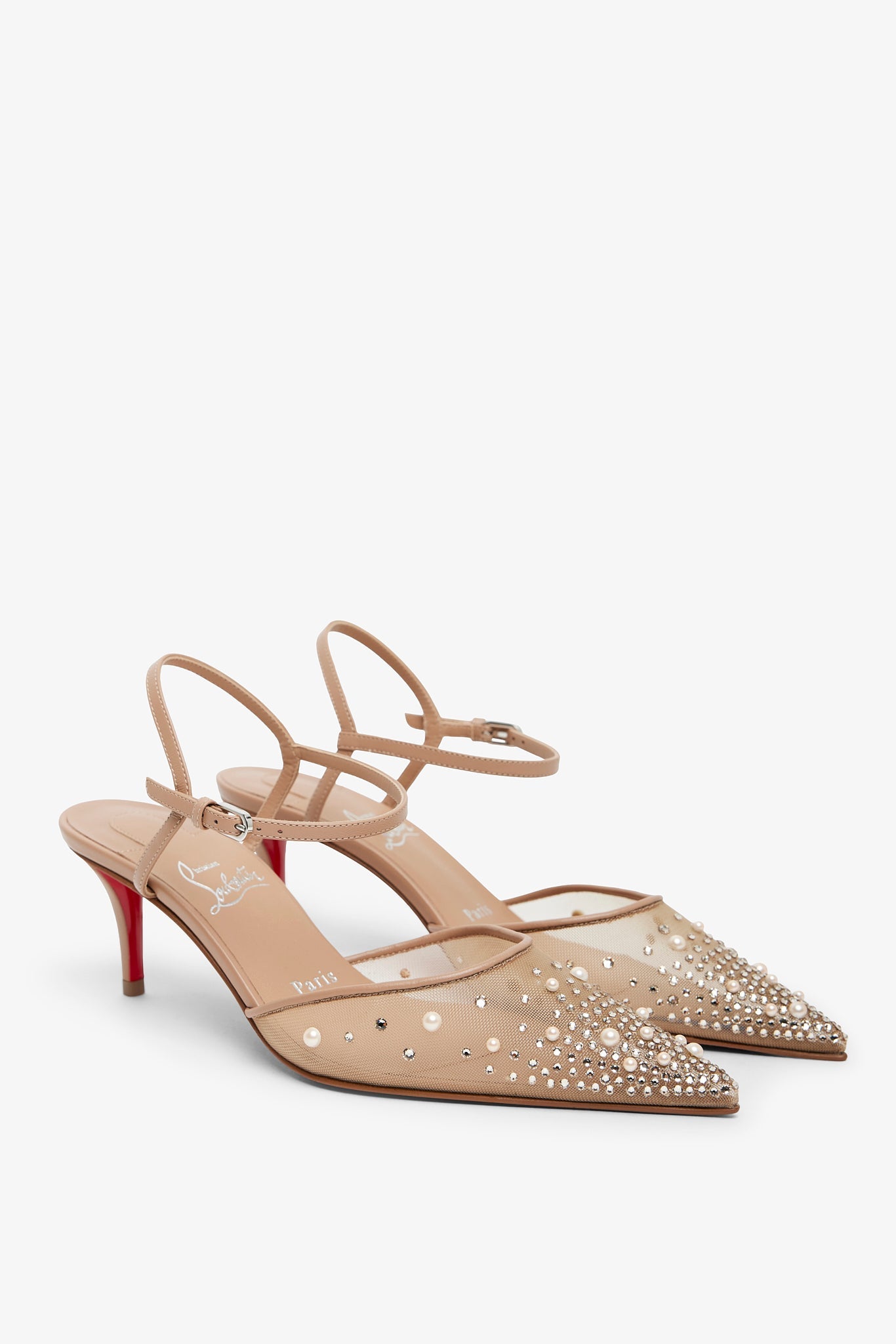 Miss Z 60 Riviera Beige Strass Pumps