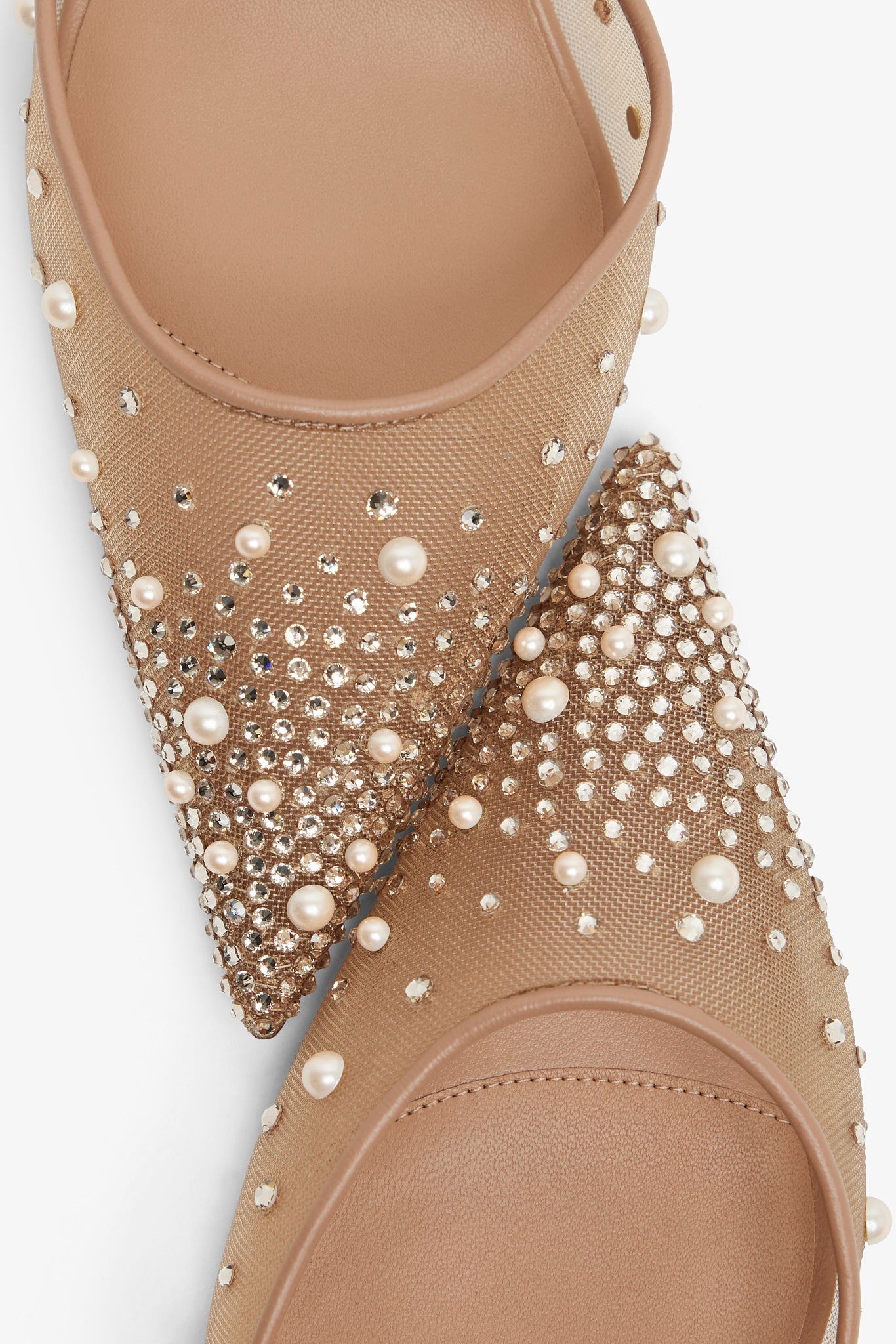 Miss Z 60 Riviera Beige Strass Pumps