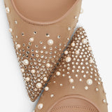 Miss Z 60 Riviera Beige Strass Pumps