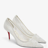Miss Z 80 Ivory Lace Pumps
