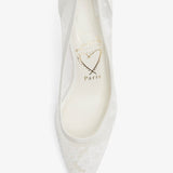 Miss Z 80 Ivory Lace Pumps