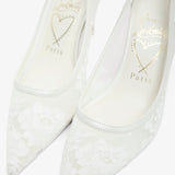 Miss Z 80 Ivory Lace Pumps