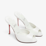 Me Dolly 100 White Patent Mules