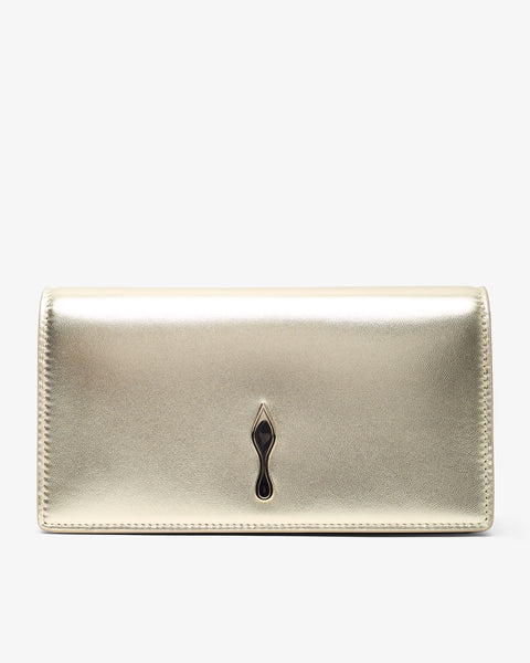 Christian Louboutin | Bettina Laminated Nappa Clutch | Savannahs
