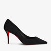 Christian Louboutin Miss Z 80 black suede pumps