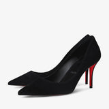 Miss Z 80 black suede pumps