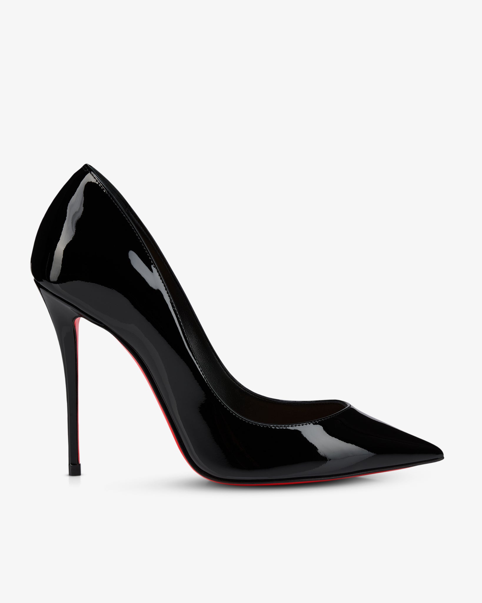Christian Louboutin La Pigalle 100 black patent pumps