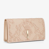 Bettina crepe satin light blush clutch