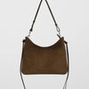 Phoebe Philo Gig medium khaki suede shoulder bag