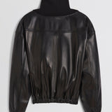 Rib neck jacket