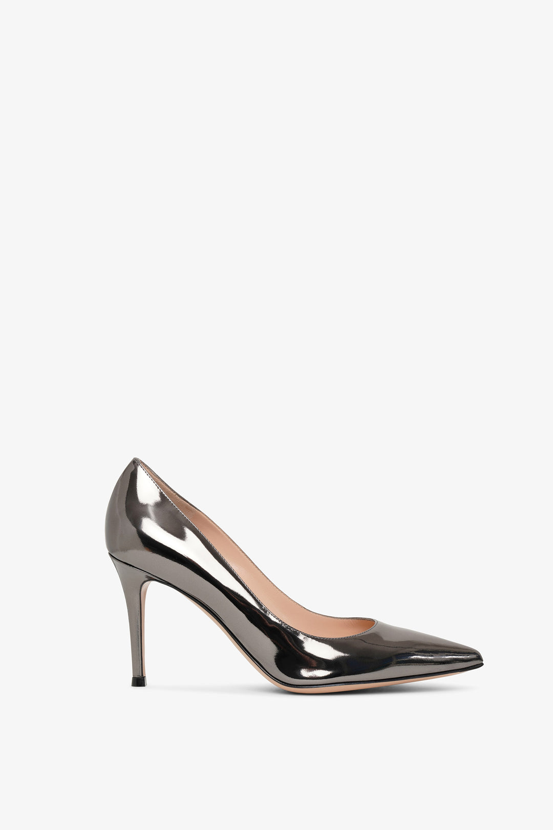 Gianvito Rossi Gianvito 85 grey metallic pumps Savannahs