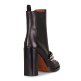 Black leather Chelsea boot