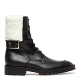 Aviator shearling ankle boots